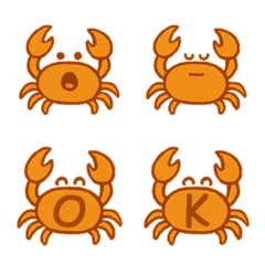 かわいいカニ+26英語（黄色）