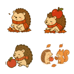 蘋果刺蝟表情貼