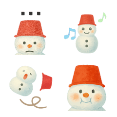 Snowman with a Red Hat