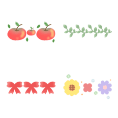 可愛分隔線Emoji｜手帳裝飾系列