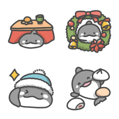 シャチの日常色々絵文字3（冬）