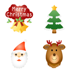 Merry Christmas cute emoji