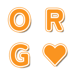 橙色電視綜藝文字表情貼 注目款