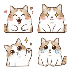 長毛種猫ちゃんミヌエットの絵文字