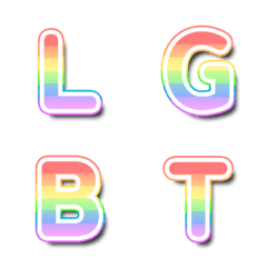 パステルレインボーTVバラエティ風文字