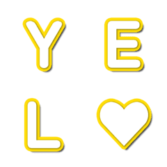 黃色電視綜藝字卡表情貼