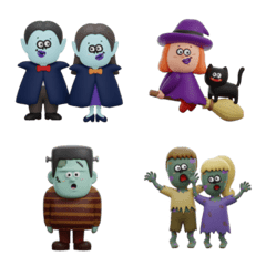 ３D動くモンスターたち絵文字