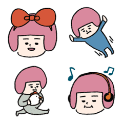 使いやすいヘルメット子の絵文字