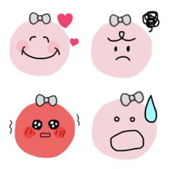 expressive face Basic Emoji dusty pink