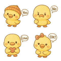 Cute little duck emoji no.1