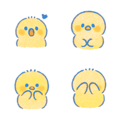 可愛小雞的每日情緒-藍色2