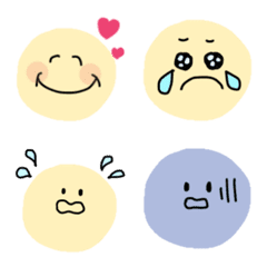 expressive face Basic Emoji yellow