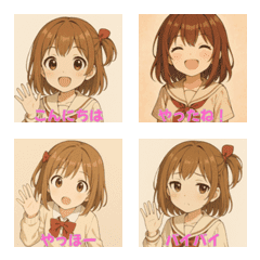 Cute Anime Girl Stickers for Everyday