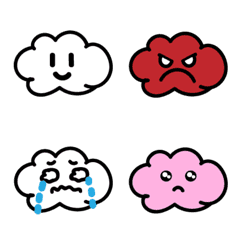 實用雲朵表情貼