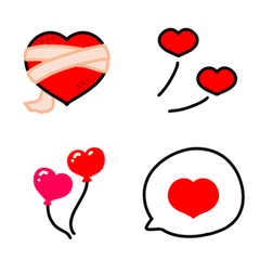A wide variety of heart emojis