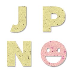 和紙 型抜き アルファベット