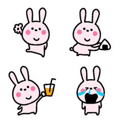 The cute daily life of a baby rabbit