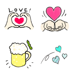 手のジェスチャー絵文字1