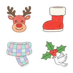 パステルクリスマス絵文字1