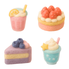 Fluffy Cafe Time Emoji Set