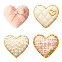 Cute and grown-up heart set