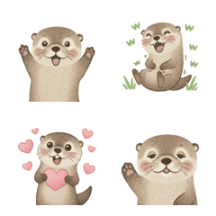 Cheerful Otter Emojis