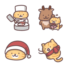 小さいねこを添えて（茶トラ2冬）