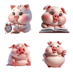 Thick-Lipped Pink Pig Doesnt Want to