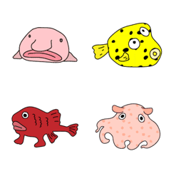 Strange guy in the sea With edge