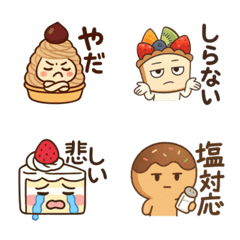 Cute Sweets Negative Emojis