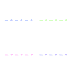 カラフル 区切り線 動く絵文字