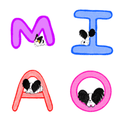 English and number Of butterfly dog LeLe