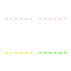 カラフル 区切り線 絵文字