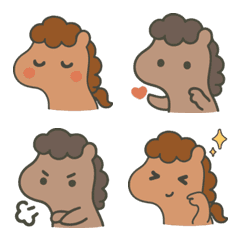 Curly Pony Stickers
