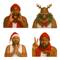 冬を感じる黒人絵文字