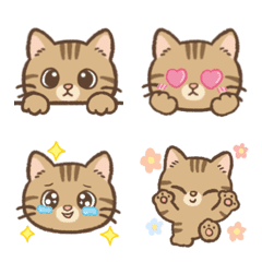 猫好きさんのための茶トラの絵文字