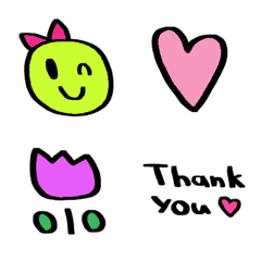 nenerin色んな絵文字セット1225可愛い修正