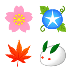 【動く】日本の春夏秋冬を楽しむ♪絵文字