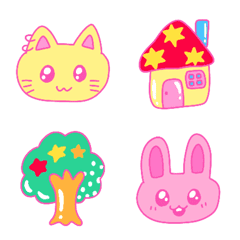 Cute animals in the forest