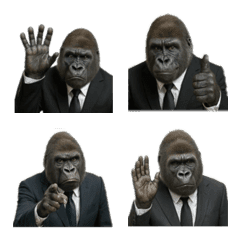 Realistic Suit Gorilla