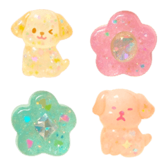 Cute plump decorated emojis09