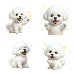 可愛い！ビション・フリーゼ絵文字