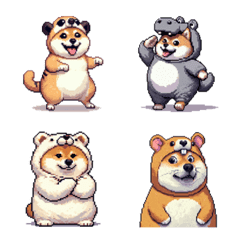 動物園の太っちょ柴犬 絵文字