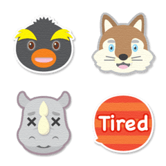 にこにこ どうぶつ ステッカー 12