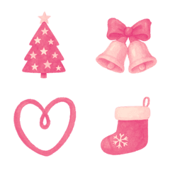 可愛聖誕節小圖案(粉紅色)