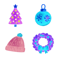 可愛聖誕節小圖案(冷光色)