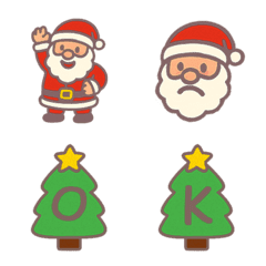 可愛聖誕節+26英文字母(灰色)