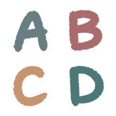 莫蘭迪色系字母