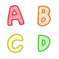 bright 123 ABC Letters Emoji