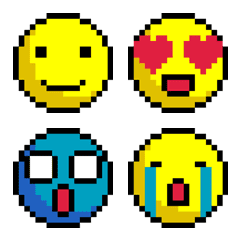 Pixel art Emoji.